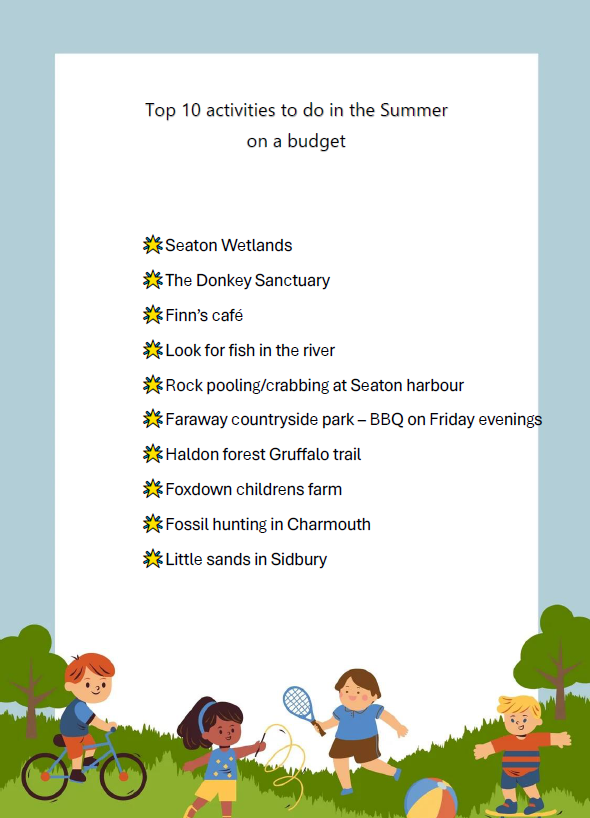 Top 10 activities to do in Summer on a budget